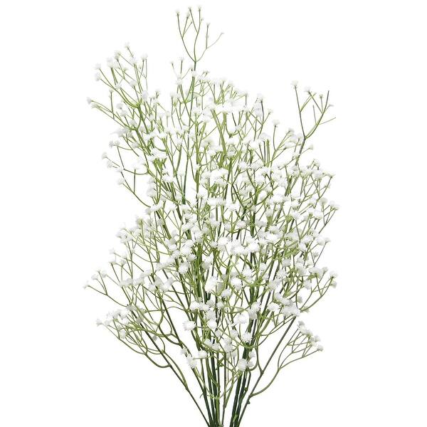 Set Of 12 Baby S Breath Gypsophila Plastic Filler Flower 24in 24 L X 6 W X 2 5 Dp Overstock