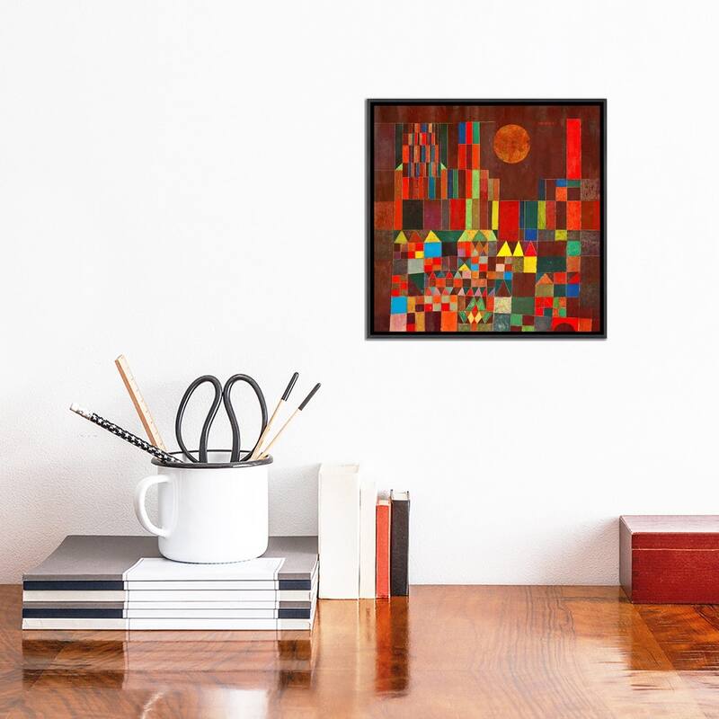 iCanvas "Burg und Sonne, 1928" by Paul Klee Framed