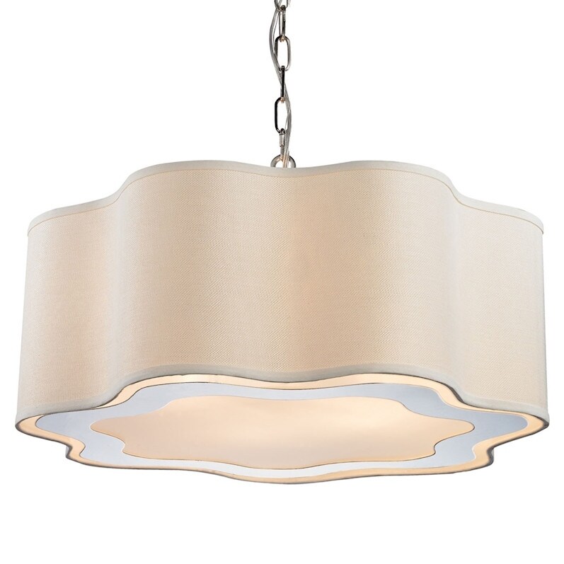 Elk Home 1140-019  Villoy 6 Light 24" Wide Drum Chandelier - Chandeliers For Bedrooms by Overstock.com