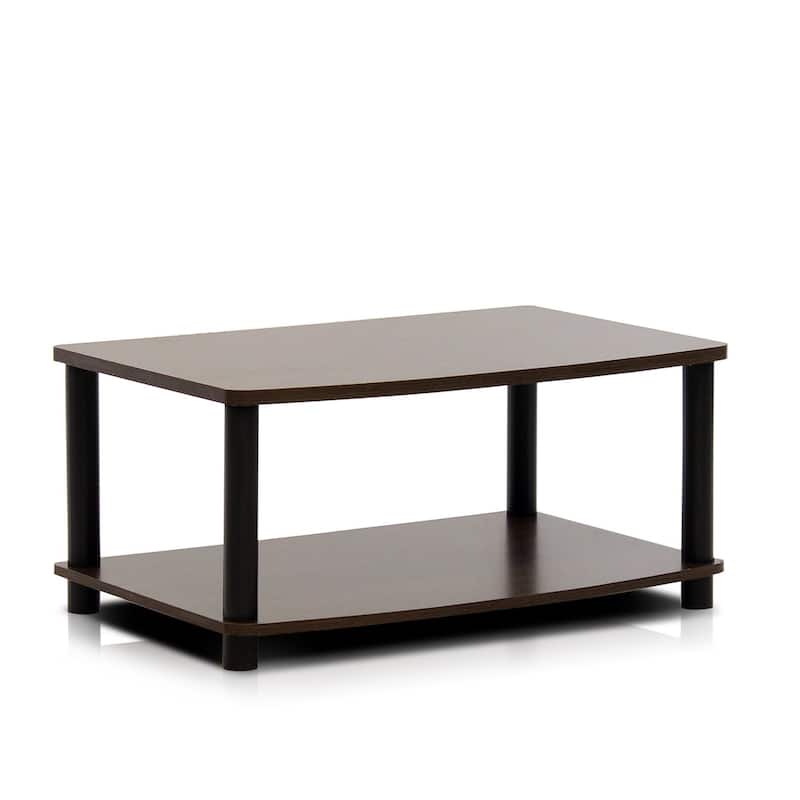 Porch & Den St. Marks 2-tier Elevated TV Stand - Dark brown