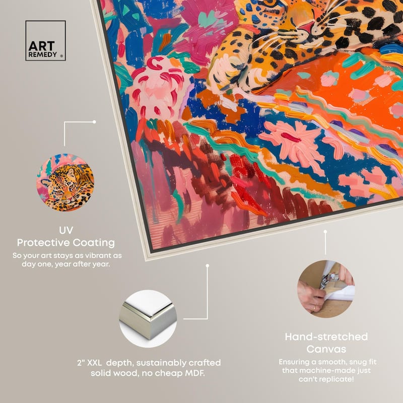 Jungle Cat in Color Canvas by Art Remedy