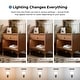 preview thumbnail 9 of 12, Furniture of America Forma Mid-Century Modern Walnut Solid Wood Nightstand With LED Light and USB Ports (Set of 2)