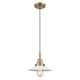 Option Antique Brass / Matte White Halophane Shade
