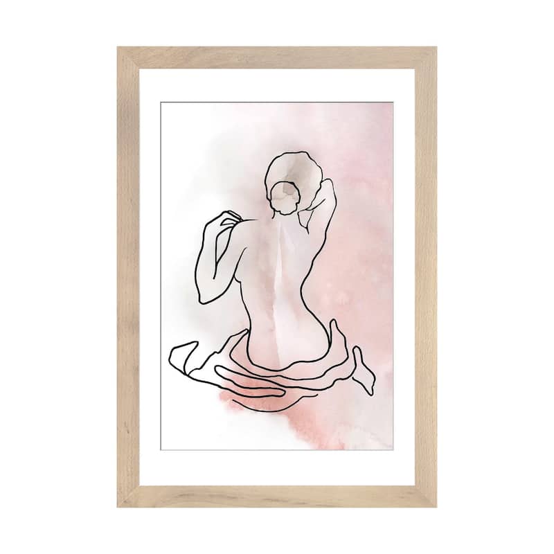 iCanvas "Figure Sketch II" by Carol Robinson - Natural - 32x24x1