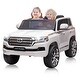 preview thumbnail 1 of 32, 12V Kids Ride On Truck Car, Licensed Toyota Land Cruiser White