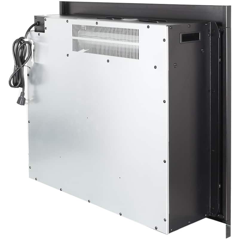 33" Infrared Electric Fireplace with Removable Trim kit Insert,Touch Panel Heater,Smokeless Firebox With Fire Crackling Sound