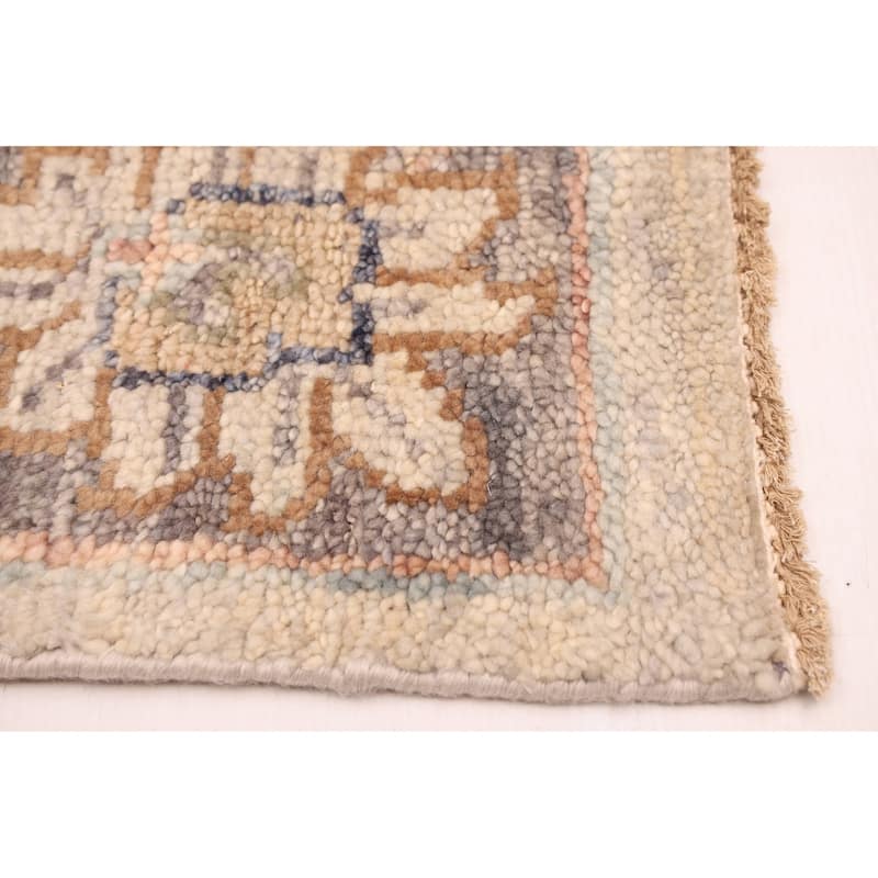 ECARPETGALLERY Hand-knotted Jules Serapi Light Grey Wool Rug - 9'10 x 13'9