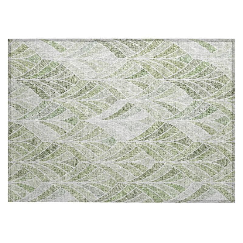 Machine Washable Indoor/ Outdoor Chantille Modern Mosaic Rug
