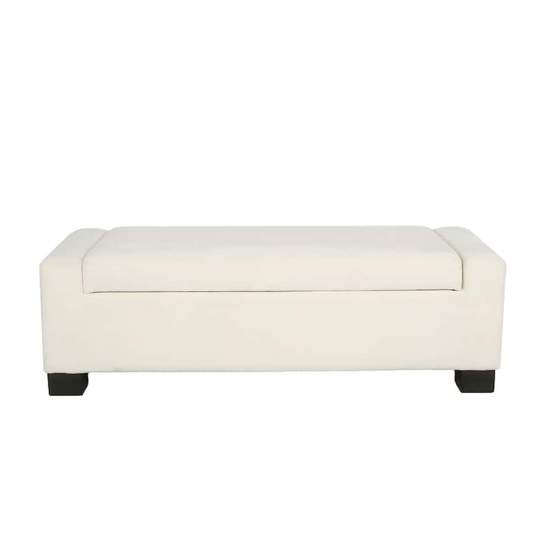 50 Inch Ottoman Bench in Textured Fabric