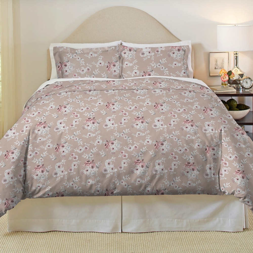 Pointehaven Flannel 180 GSM Brushed Soft Cotton Oversized Duvet Sets