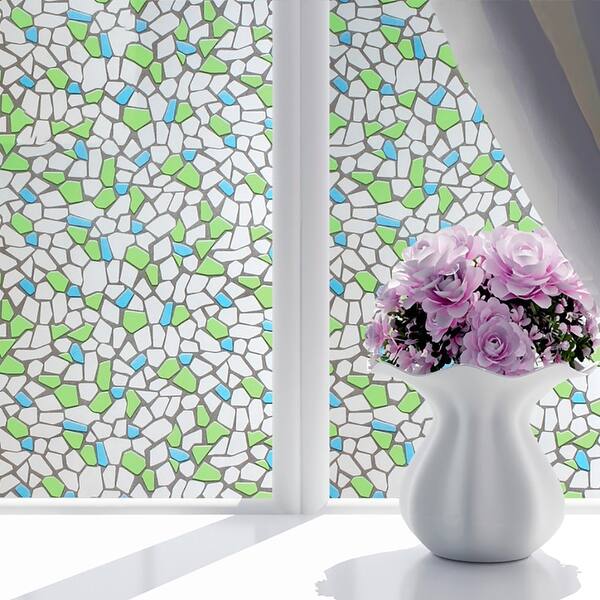 Shop Chezmax Decorative Privacy Window Film Frosted Glass Film Stained Glass Window Sticker With Glue Self Adhesive Glass Sticker Overstock 29094081