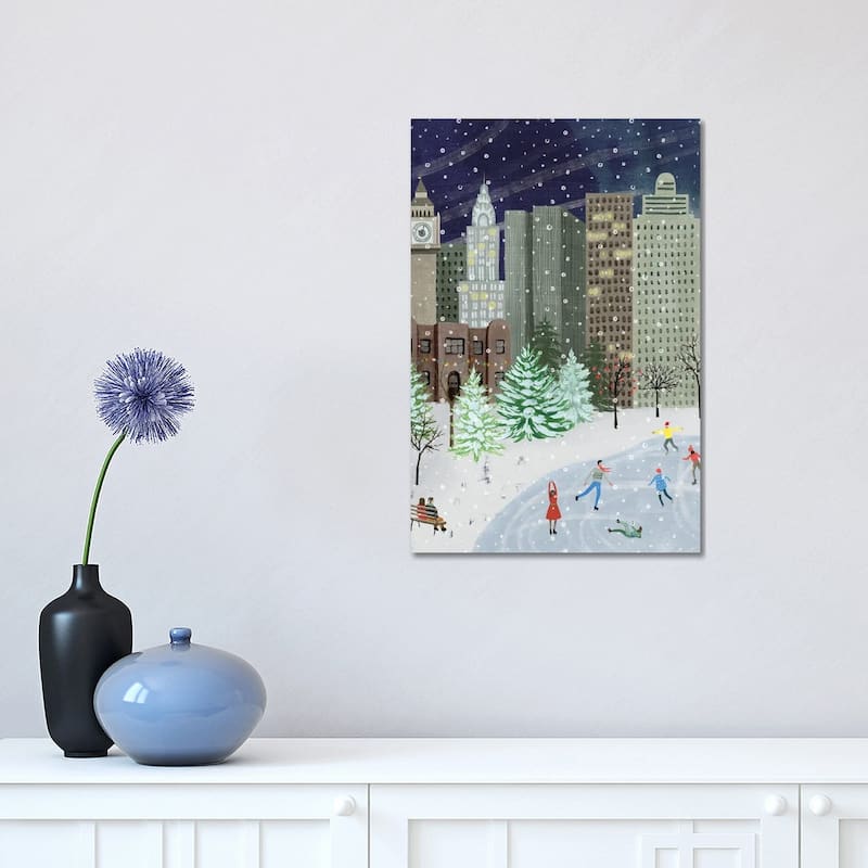 iCanvas "Christmas in the City I" by Grace Popp Canvas Print - 18x12x1.5