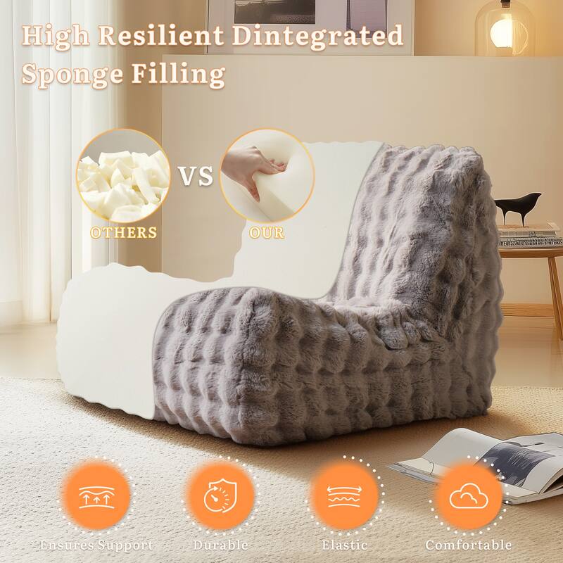 XIZZI Bean Bag Chair for Living Room Soft Plush Lounge Seating