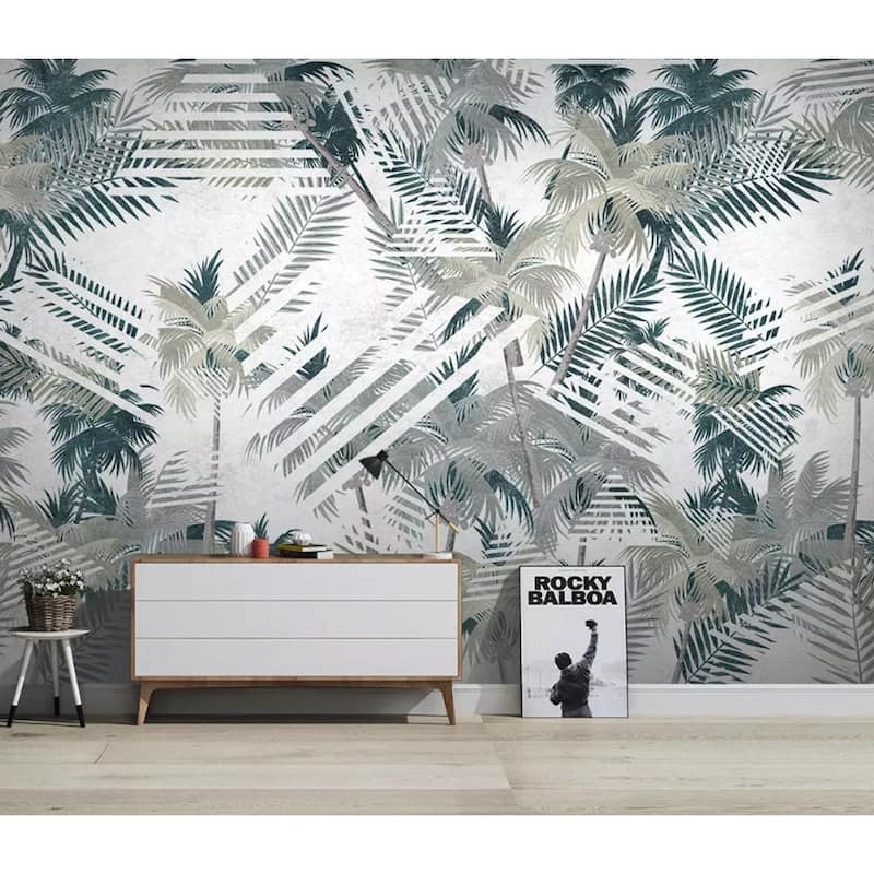 GK Wall Design Banana Leaf Tropical Palm Leaves Exotic Removable Wallpaper