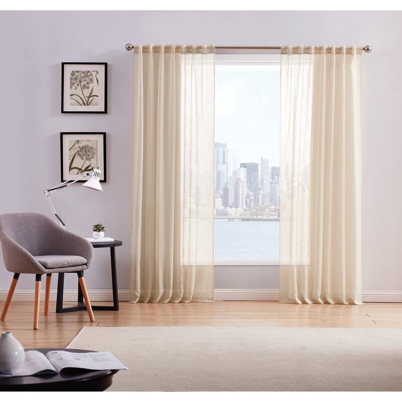 Style 212 Sheer Window Curtain - Window Curtain