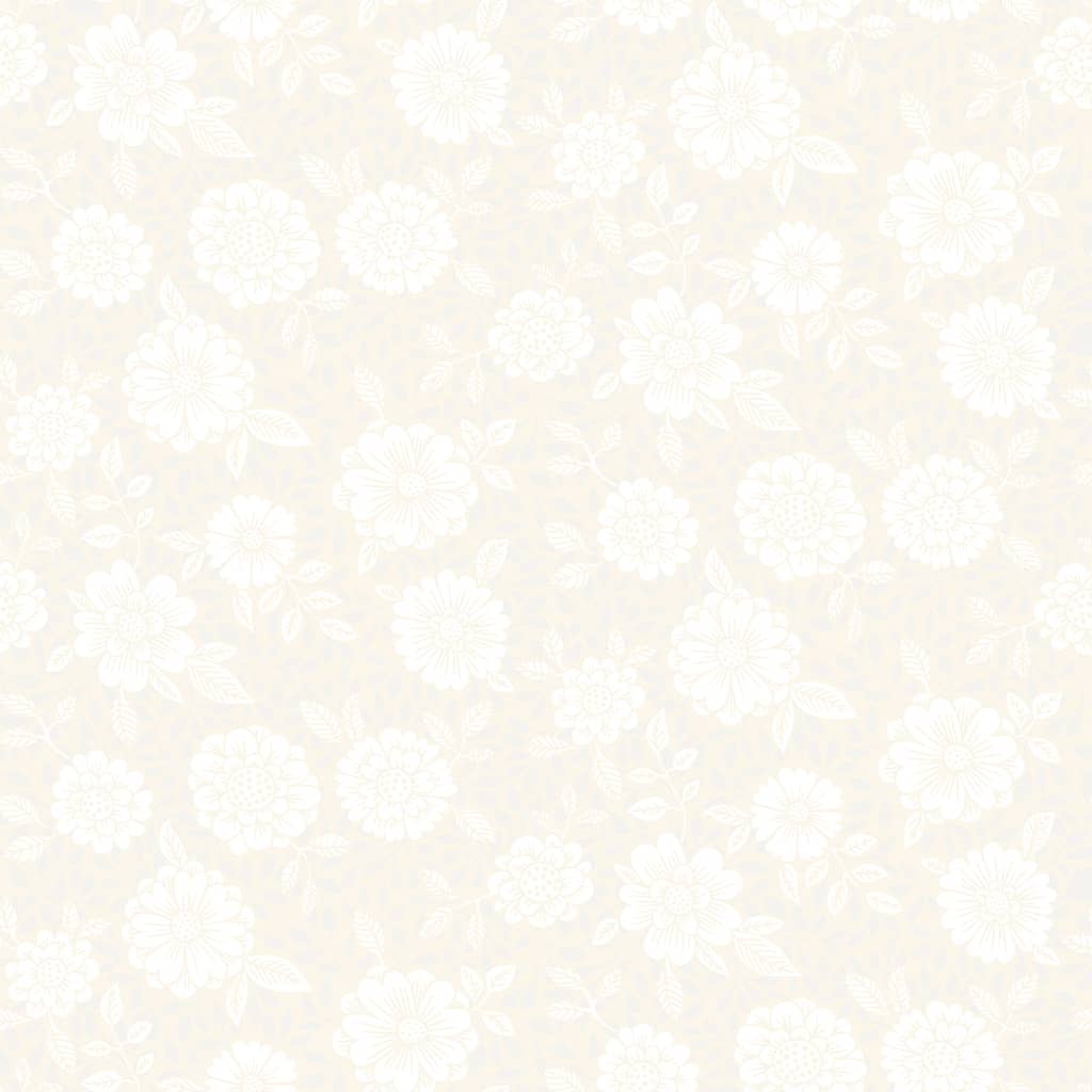 A-Street Prints Lizette Cream Charming Floral Wallpaper