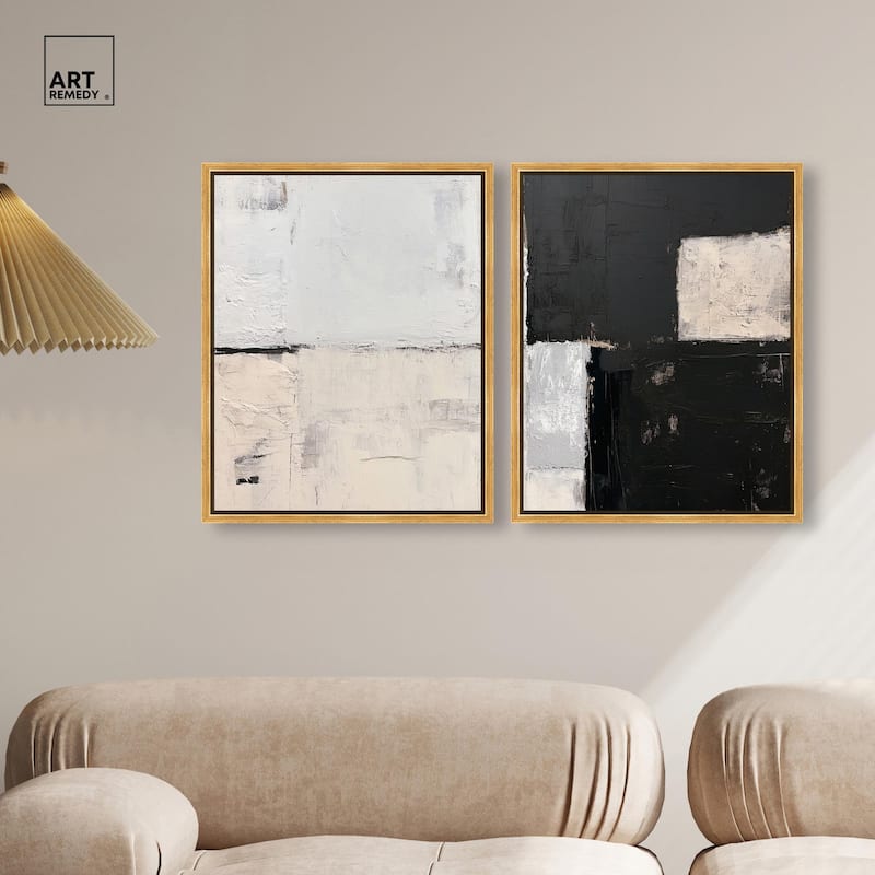 Shattered Symmetry I Canvas Set of 2 by Art Remedy