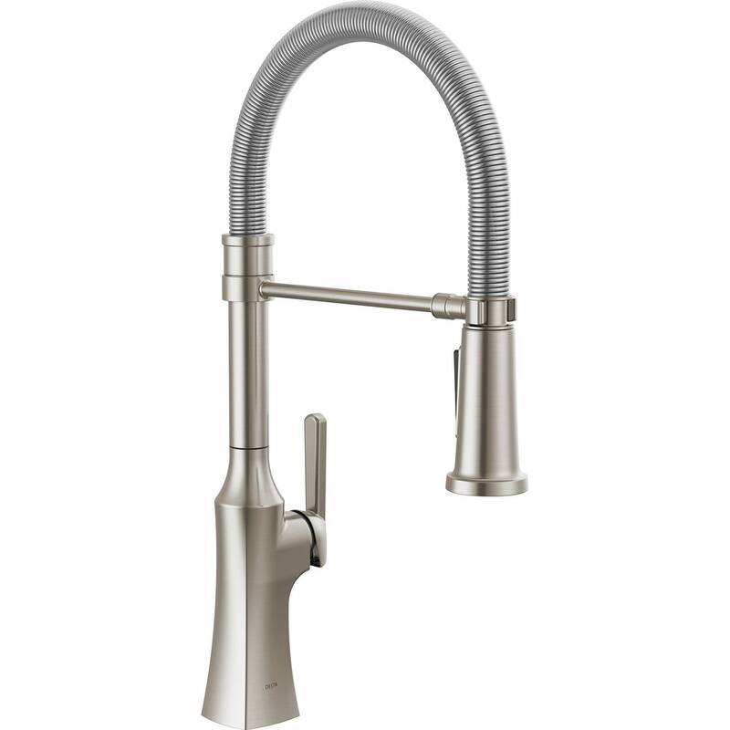 Delta 18887-DST Ermelo Pro 1.8 GPM Single Hole Pre-Rinse Spring Spout - Brilliance Stainless