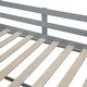 preview thumbnail 16 of 14, Twin Size Low Loft Bed with Rolling Desk, Grey