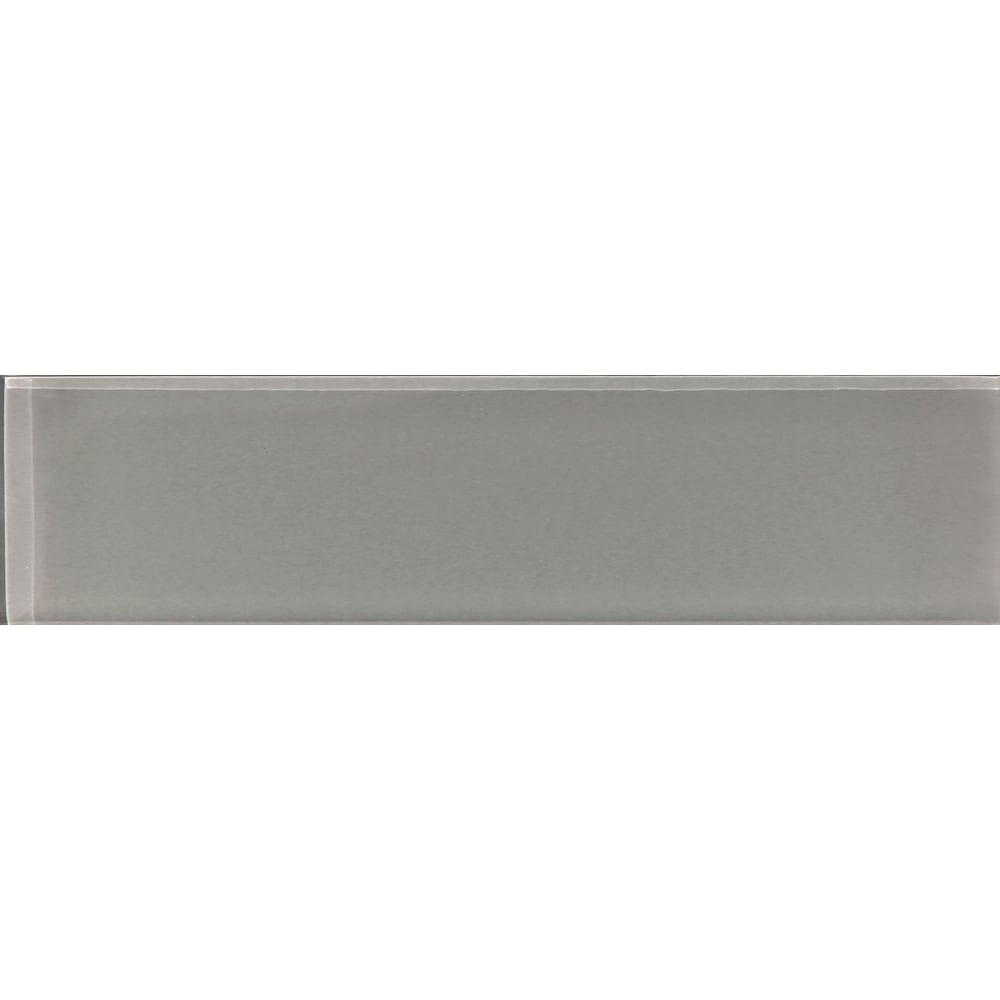 Apollo Tile 20 Pack 3-in x 12-in Stone Gray Rectangular Subway Glossy  Finished Glass Mosaic Wall Tile (5 sq ft/case)