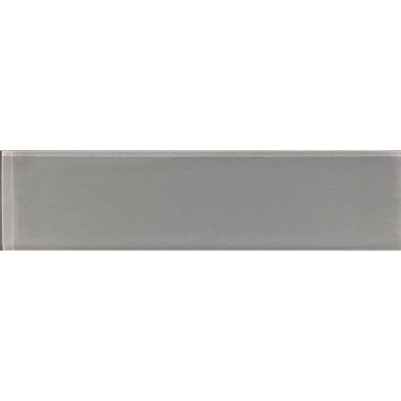 Apollo tile 3" x 12" Colorway Glossy Stone Blue Glass Tile (5 sq ft/case) - 20 Pack