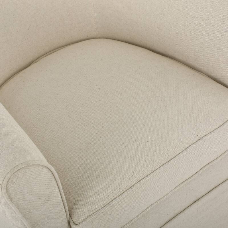 Cozy Rotating Armchair - Soft Upholstered Swivel Chair for Reading, VR, and Relaxation