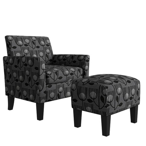 Copper Grove Maritza Half Round Arm Chair And Ottoman Overstock 30429602