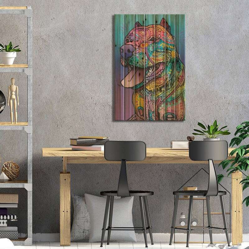 Riliad Print On Wood by Dean Russo - Multi-Color