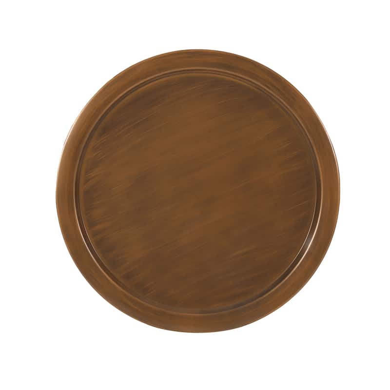 Roomfitters Round Metal Coffee Table, Modern Center Cocktail Table for Living Room, Indoor Outdoor Furniture