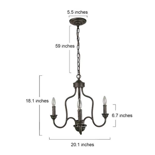 Shop 3 Light Foyer Candelabra Chandelier Free Shipping Today