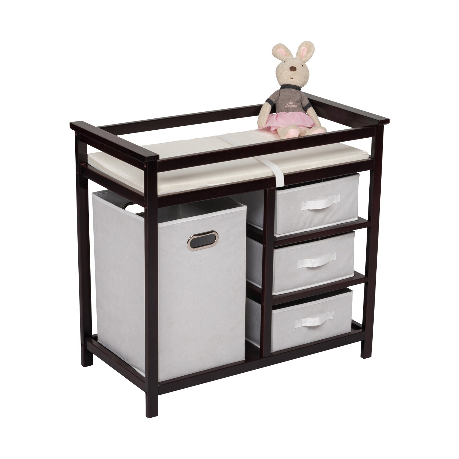 Baby changing table with hamper 2025