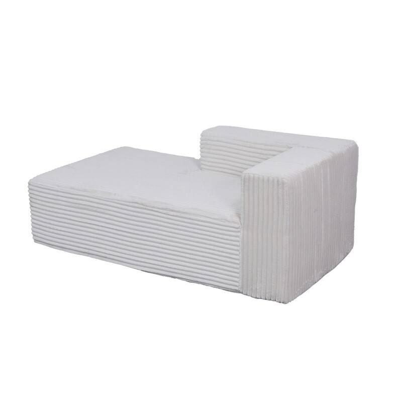 105-in L Casual Beige( Corduroy)-Right Chaise Sectional