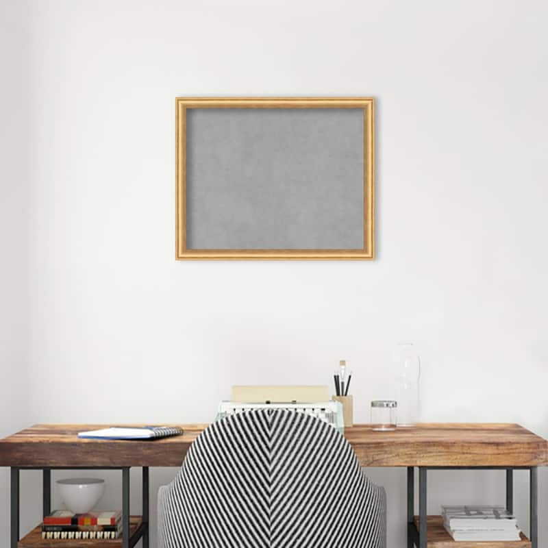 Amanti Art Salon Scoop Gold Framed Magnetic Board