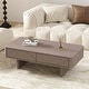 preview thumbnail 9 of 22, Manhattan Comfort Ella 47" Coffee Table Mocha