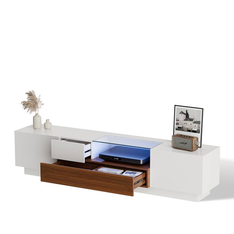 Pocassy 55-75 inch TV Stand Modern LED TV Stand