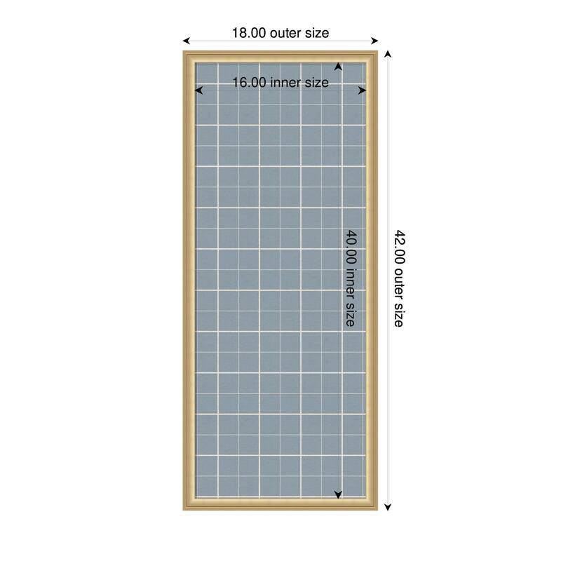 Kate and Laurel Framed Fabric Pinboard Light Blue Plaid Wall Organization