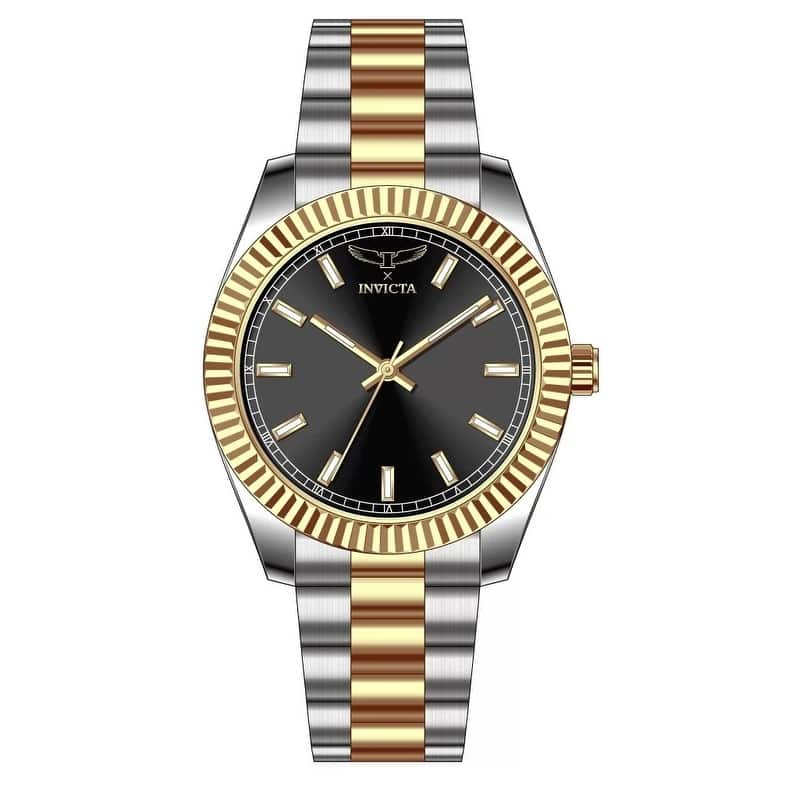Invicta Men's 69011 Specialty Quartz PC21S Copper Dial Watch - Black