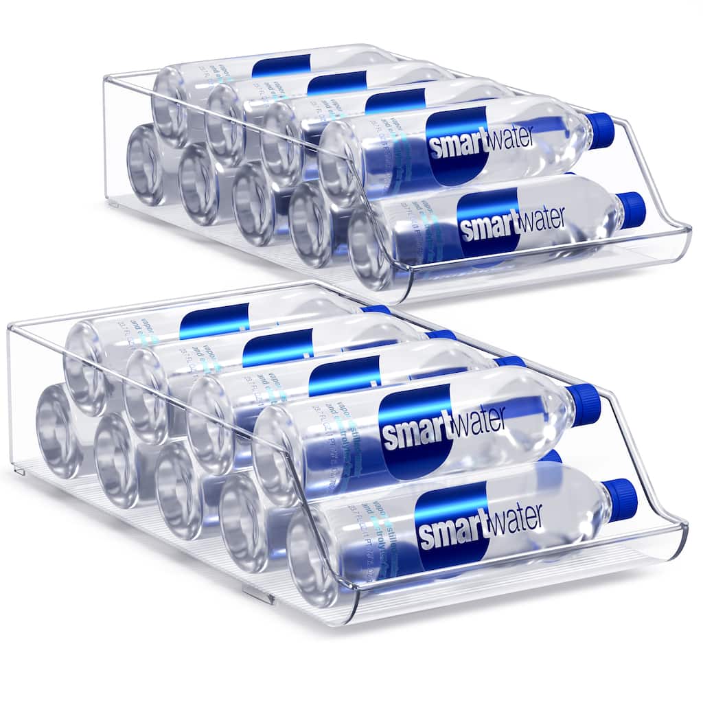 Sorbus Water Bottle Organizer and Drink Dispenser Set of 2 - 13.75 L x 9 W x 4 H