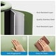 preview thumbnail 3 of 19, 10.6 Gal/40L Open Top Round Trash Can, Stainless Steel with Inner Bucket for Office, Kitchen, Bathroom, Green