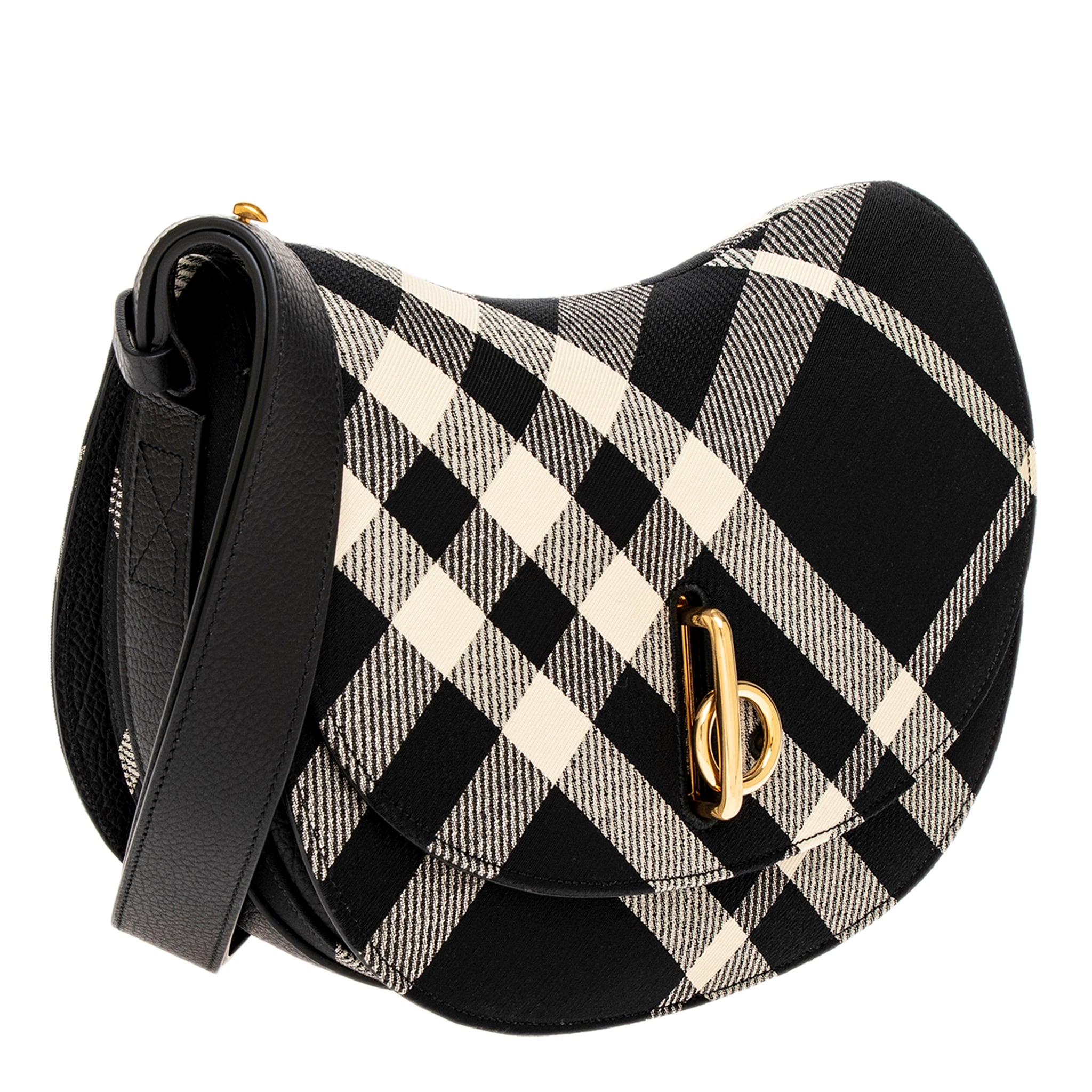 バッグ BURBERRY burberry classic Two Way Shoulder Bag, Black Leather With