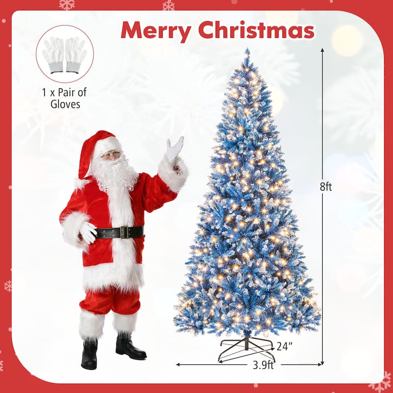 Costway 6/7/8/9 FT Artificial Christmas Tree, with 270/340/420/520 - See Details