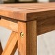 preview thumbnail 5 of 14, Middlebrook Surfside Acacia Wood X-frame Outdoor Bench