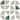 Veer Decor Mod Geo Crescents Peel and Stick Wallpaper