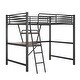 preview thumbnail 19 of 42, Metal Loft Bed with Desk and Shelf