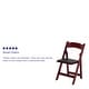 preview thumbnail 57 of 65, Wood Folding Chair with Vinyl Padded Seat (Set of 2)