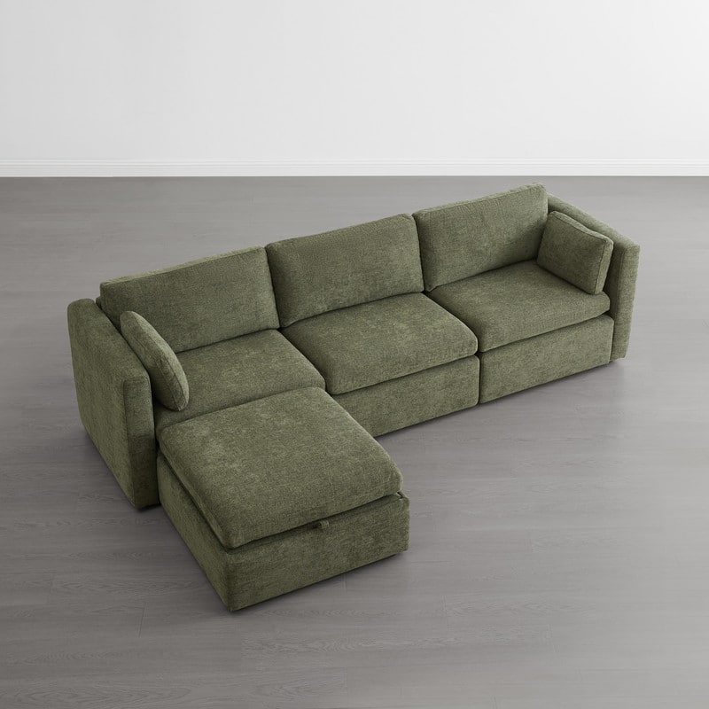 Celia Oversized Modular Sectional Fabric Sofa Set