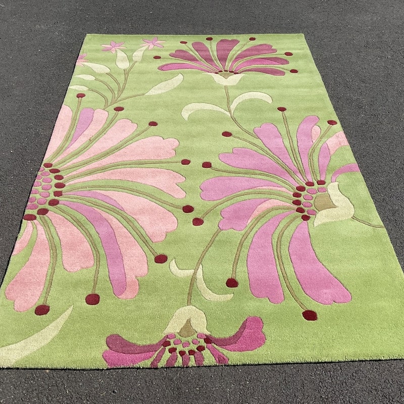 HERAT ORIENTAL Handmade Light Wool Rug - 5' x 8'