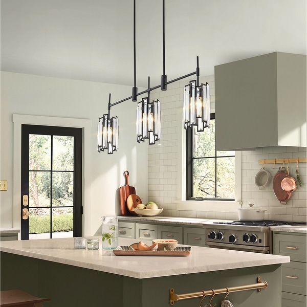 3 Light Modern Glam Linear Crystal Pendant Light Kitchen Island Lightings On Sale Bed Bath Beyond 41495681