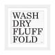 preview thumbnail 7 of 18, iCanvas "Wash-Dry-Fluff-Fold" by Jaxn Blvd. White - 16x16x1
