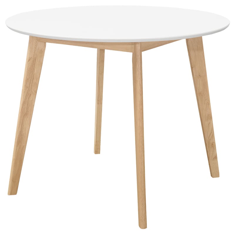 Breckenridge Round 40-inch Round Dining Table Matte White - Matte White